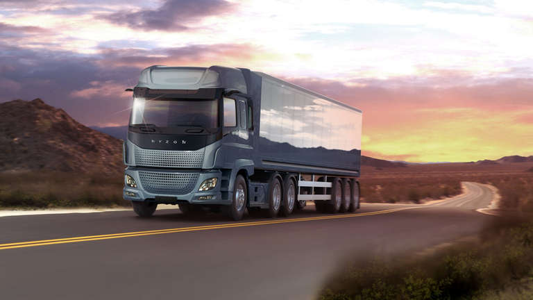 Waterstofbrandstofcel trucks meest milieuvriendelijk