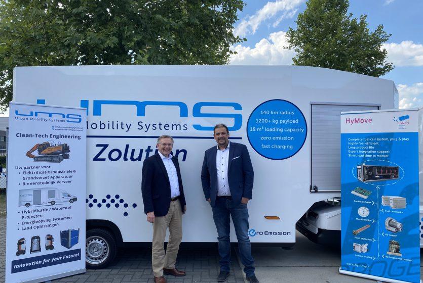 UMS en Hymove starten samenwerking bouwmachines op waterstof